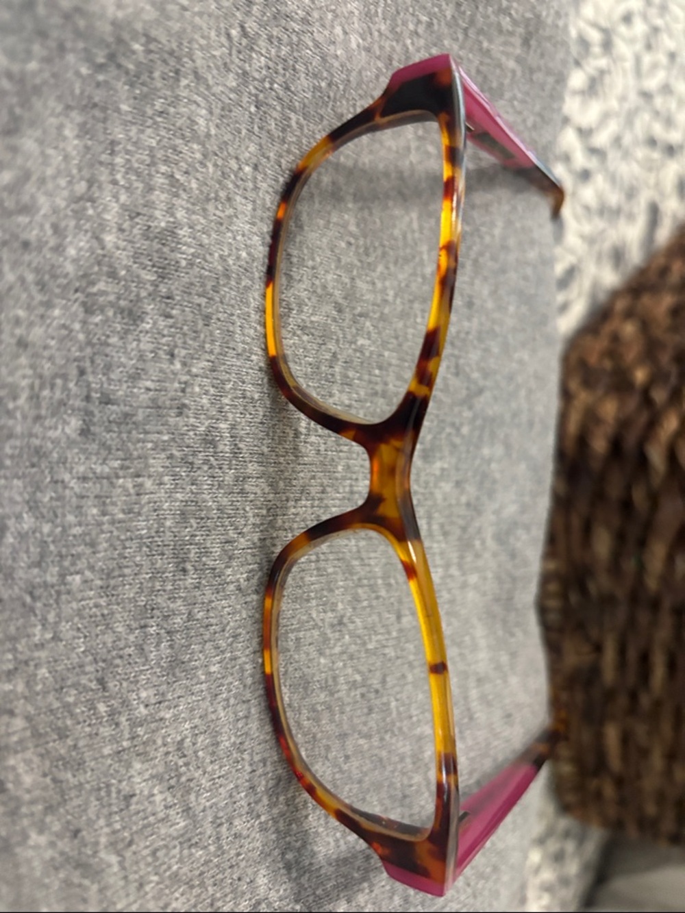 Lucky Brand Tortoiseshell Frame with Pink Temples Glasses.  Size. 53 16 140